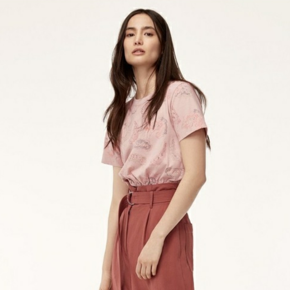 WILFRED Piaf Crop Top - Paisley Print